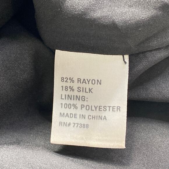 Madewell Broadway & Broome Velvet Midi Dress Black Textured Size 0 Witchy Goth - Picture 7 of 9